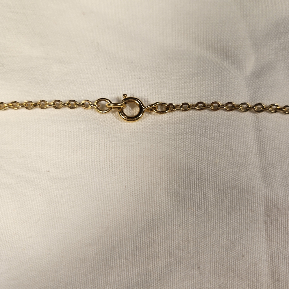 Black Rose Pendant On Gold Toned Necklace 22in Whimsigoth - Picture 5 of 8